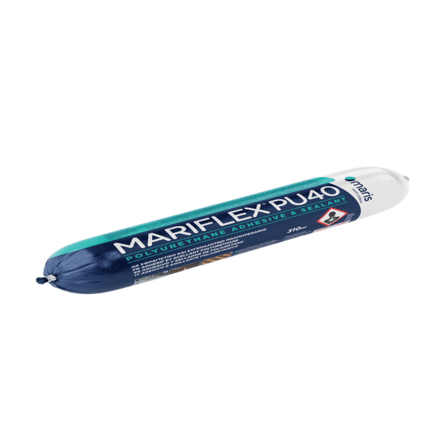 Mariflex PU40 grau - 600ml, Frontansicht der Stange