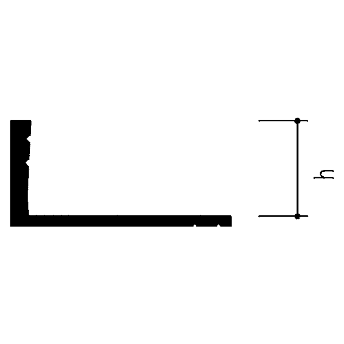 ST-PROFILE Abschlussprofil Alu eloxiert 3m Maße