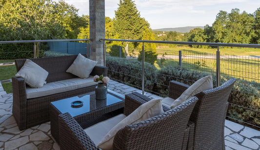 Außenbereich mit Sitzmöbel