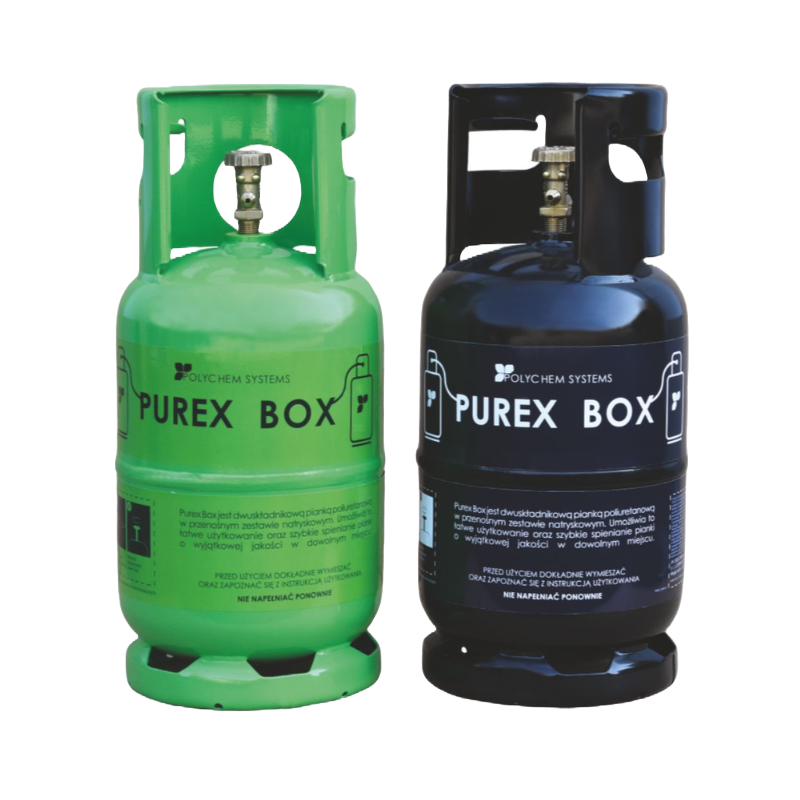 Box plettsetPRO, Kom, Grüner und blauer Zylinger, Frontansicht