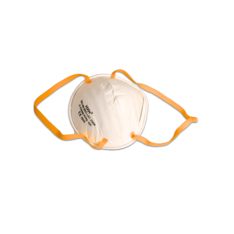 FFP2 Atemschutzmasken, Frontansicht der Maske