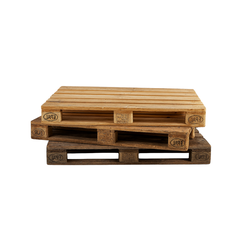 Euro-Palette, Ansicht von 3 Paletten