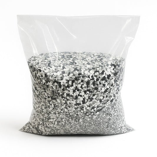 Farbchips 3mm Granitmischung - Schwarz/Weiß/Grau - 1kg