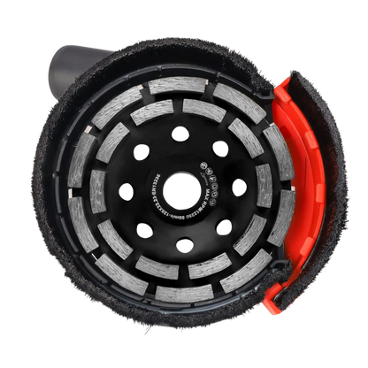 HERZO Universal Absaughaube für Winkelschleifer 115/125mm + Diamant-schleiftopf 125mm bei Bauchemie.at online bestellen