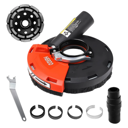 HERZO Universal Absaughaube für Winkelschleifer 115/125mm + Diamant-schleiftopf 125mm bei Bauchemie.at online bestellen