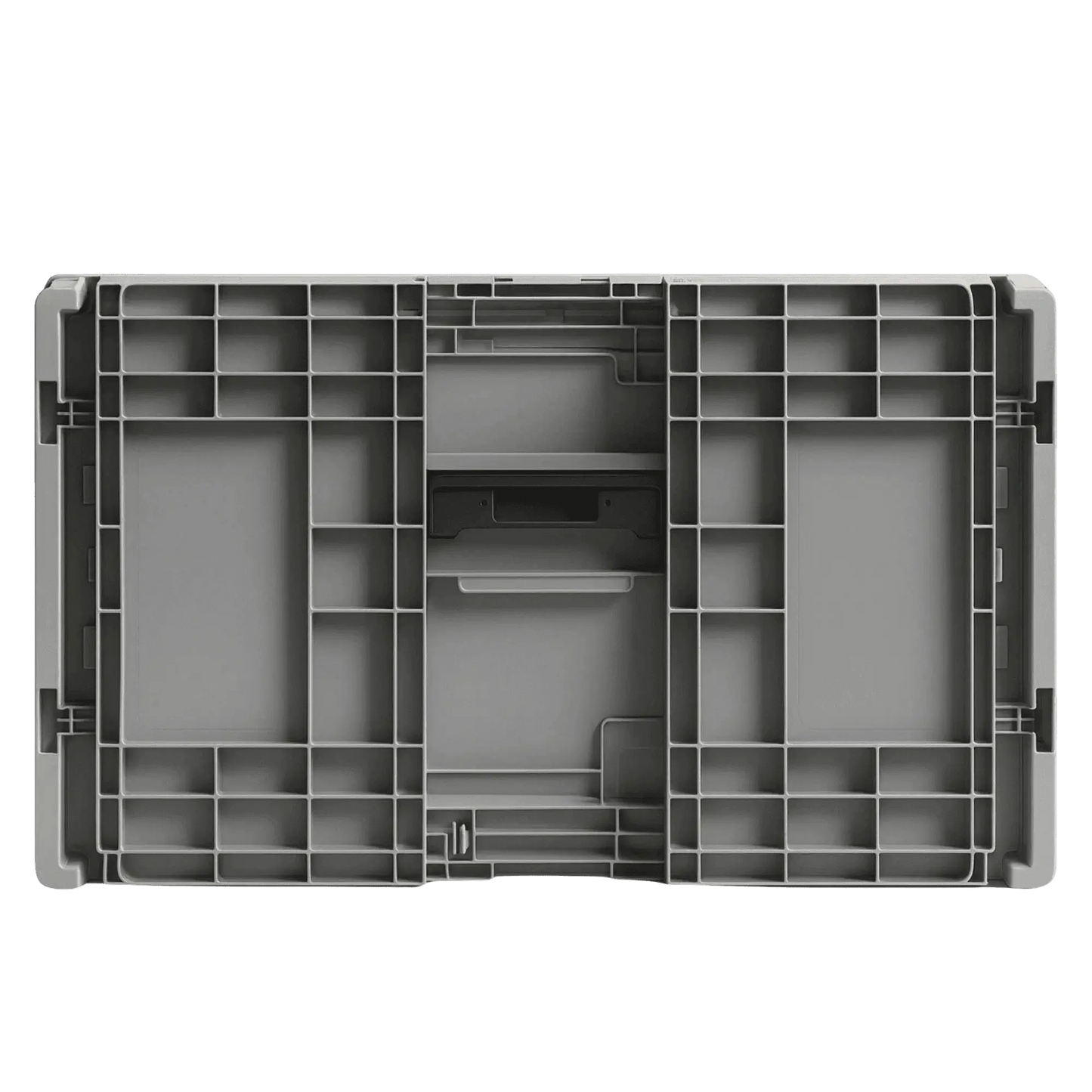 Klappbox - faltbare Transportbox grau 67,0 Liter von oben