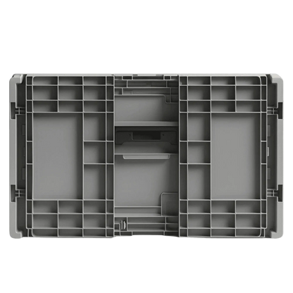 Klappbox - faltbare Transportbox grau 67,0 Liter von oben