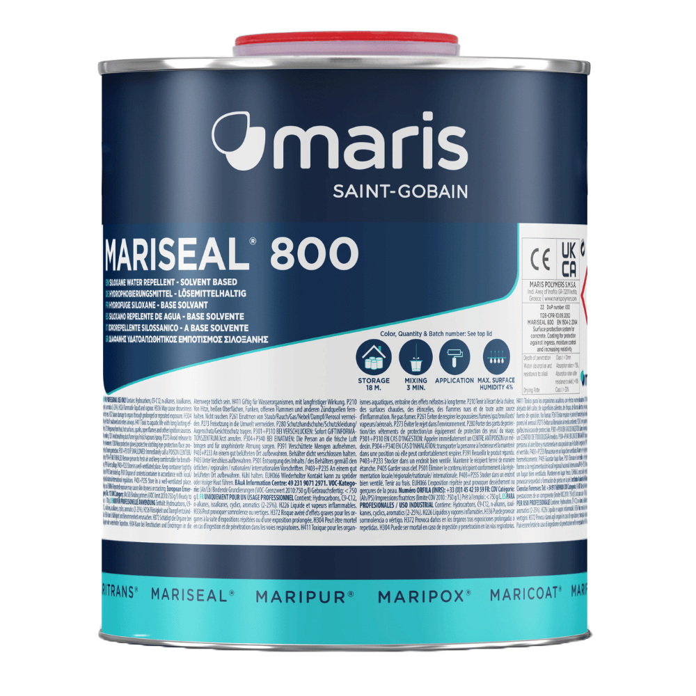 Mariseal 800 - 10kg, Fronansicht des Kübels