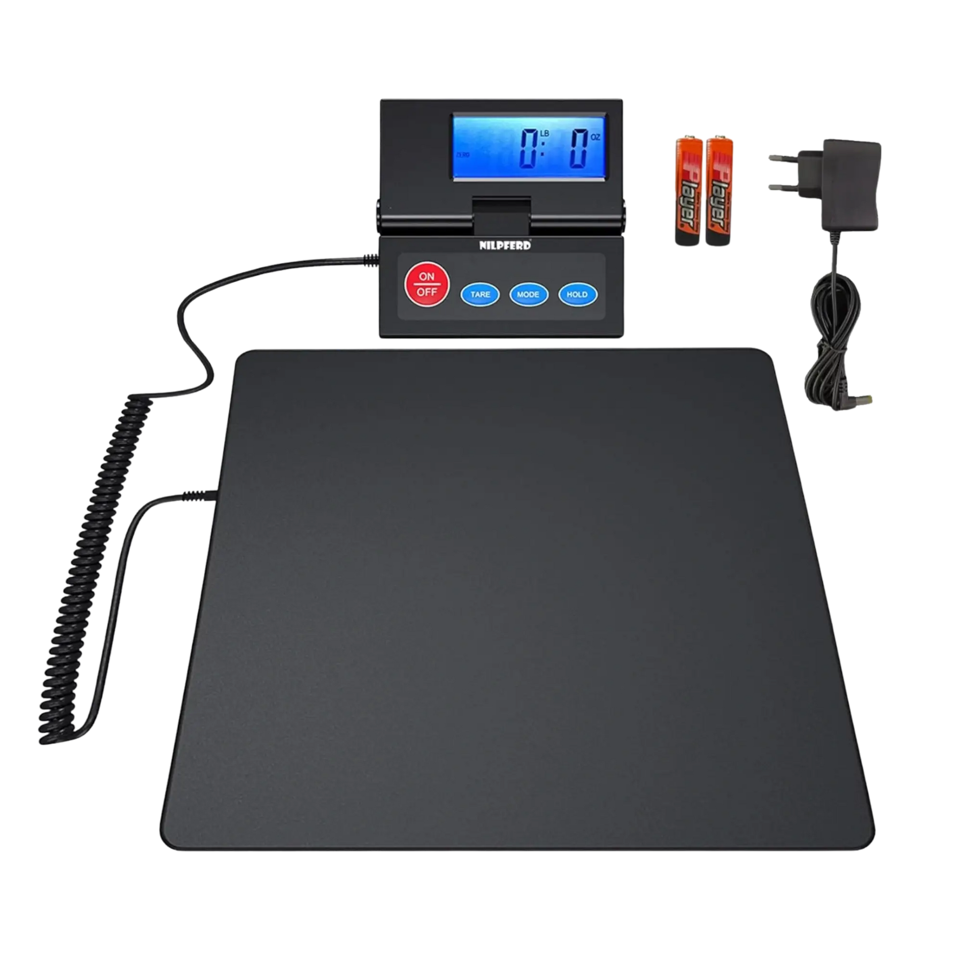 NILPFERD Plattform-Waage bis 50kg - Hohe Genauigkeit 2g