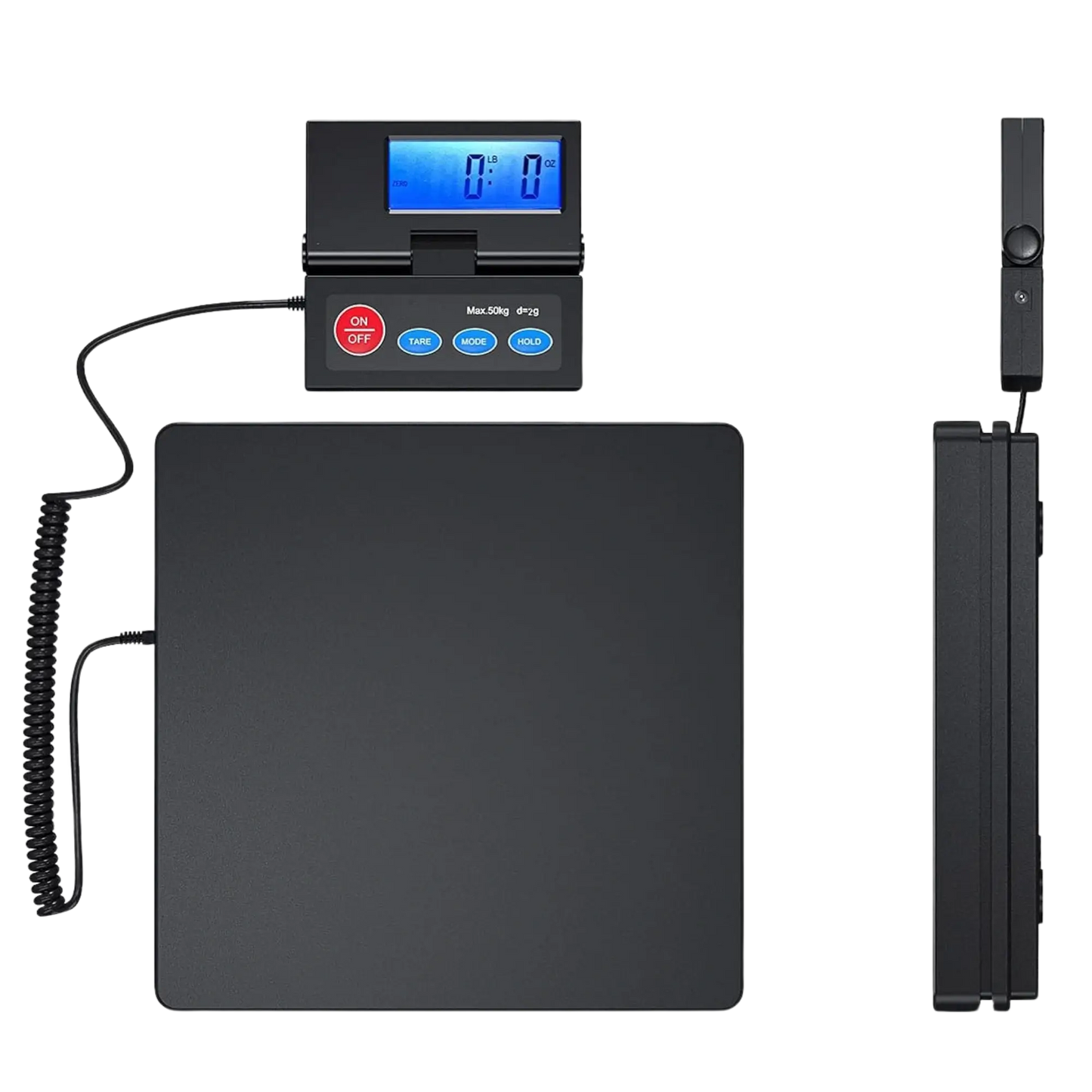 Plattform-Waage bis 50kg - Hohe Genauigkeit 2g - Klappbares externes LCD-Wanddisplay bei Bauchemie.at online bestellen