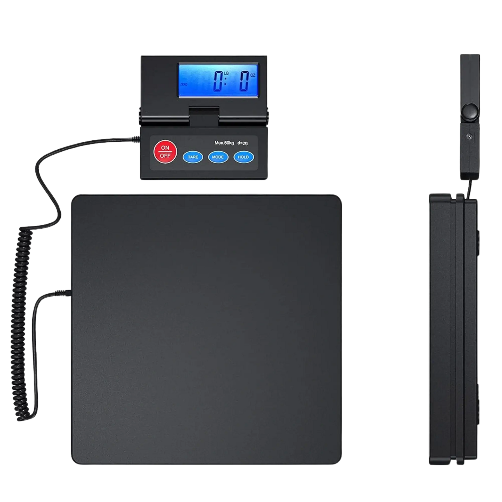 Plattform-Waage bis 50kg - Hohe Genauigkeit 2g - Klappbares externes LCD-Wanddisplay bei Bauchemie.at online bestellen