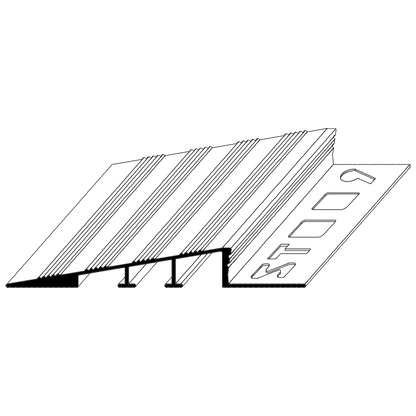 ST-PROFILE Ausgleichsprofil Aluminium breit silber eloxiert 3m