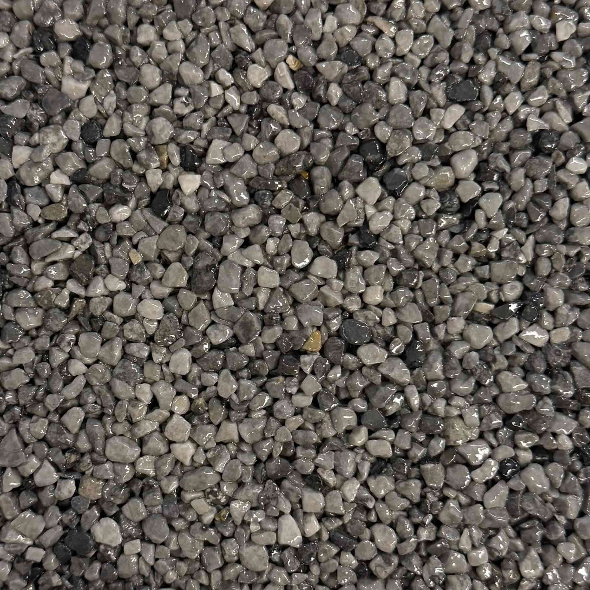 TECHPUR Marmorkies für Steinteppich - Farbe Grigio Cenere (2-4mm) 25kg | Bauchemie.at