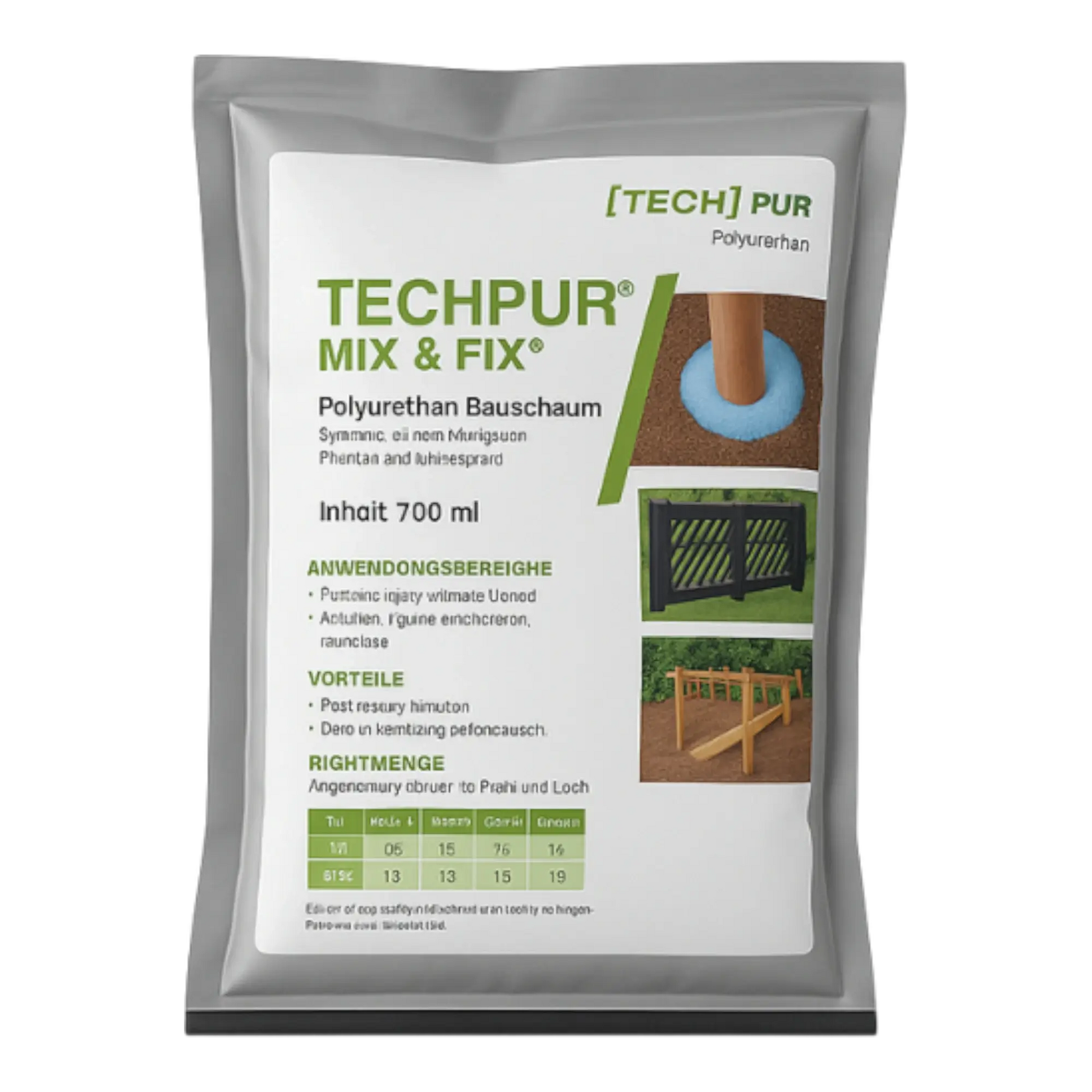 TECHPUR Mix & Fix - 2K Betonschaum