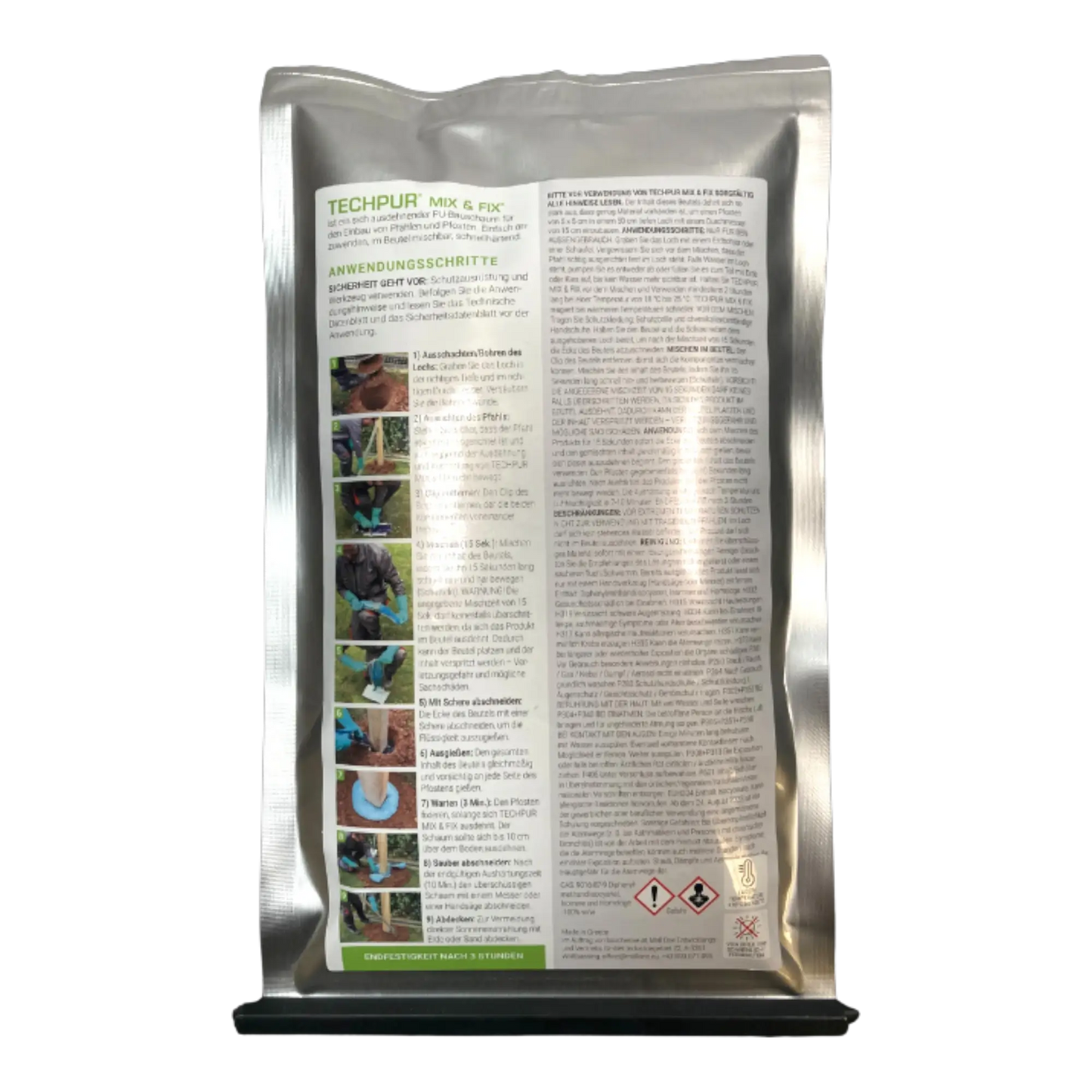 TECHPUR Mix & Fix - 2K Betonschaum Rückseite