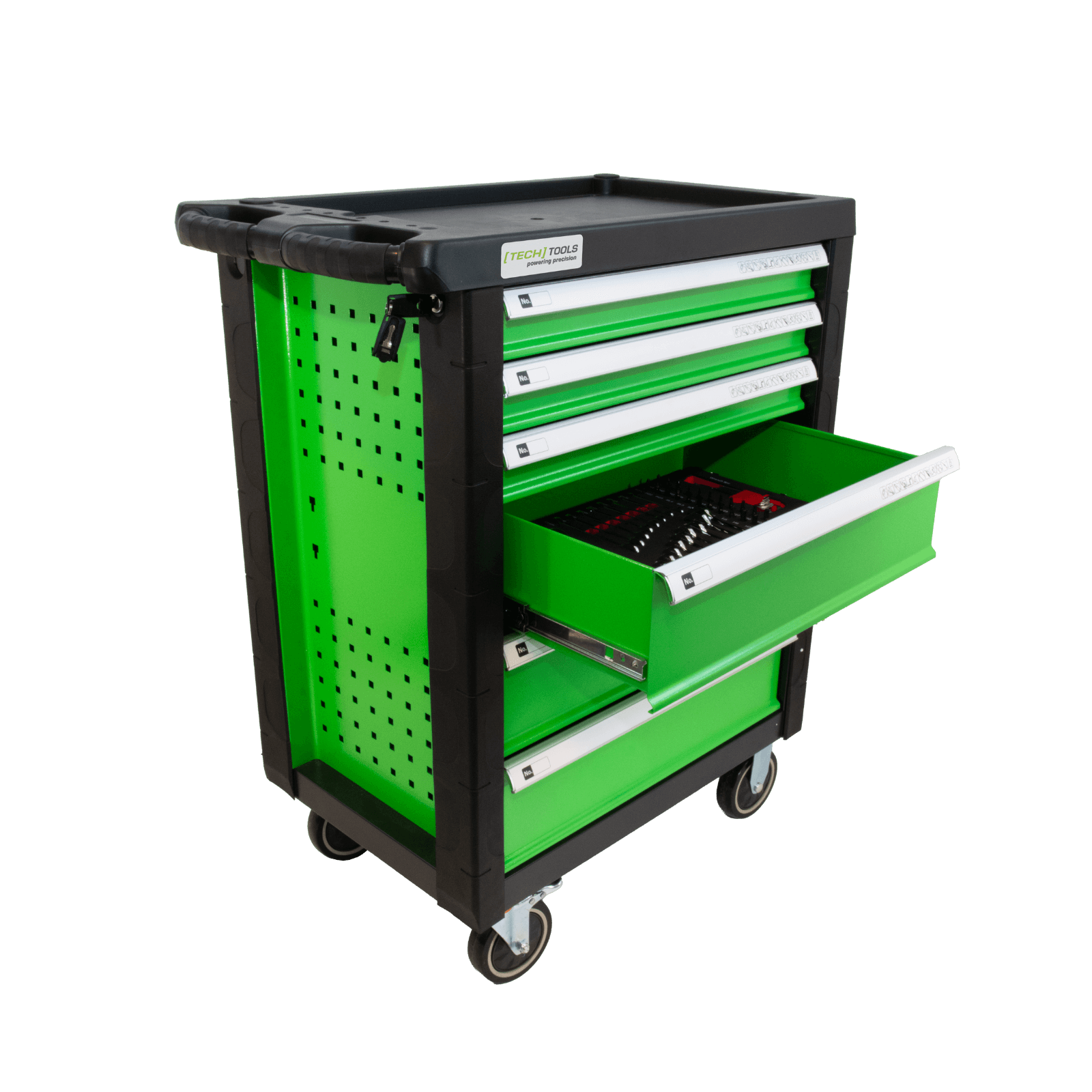 TECHTOOLS Werkzeugwagen (201-teilig) - Offen 1 Lade