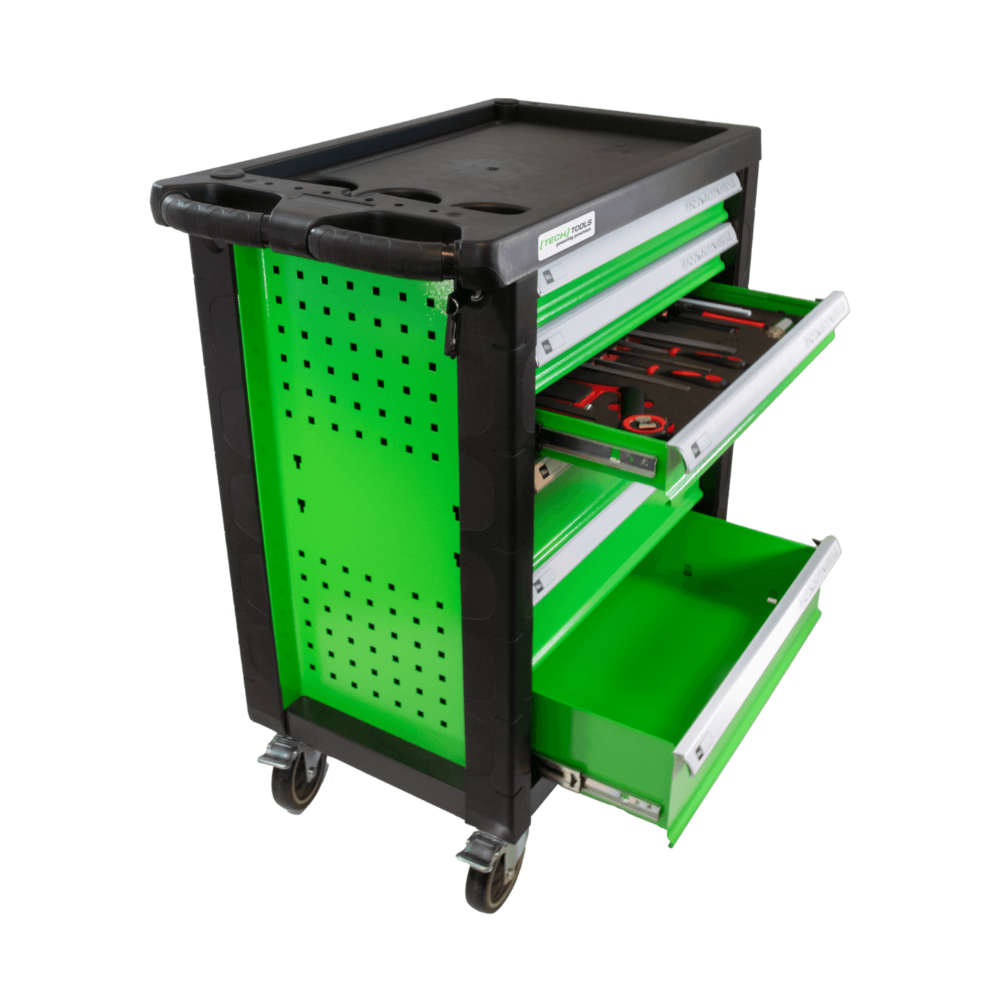 TECHTOOLS Werkzeugwagen (201-teilig) - Laden unten offen