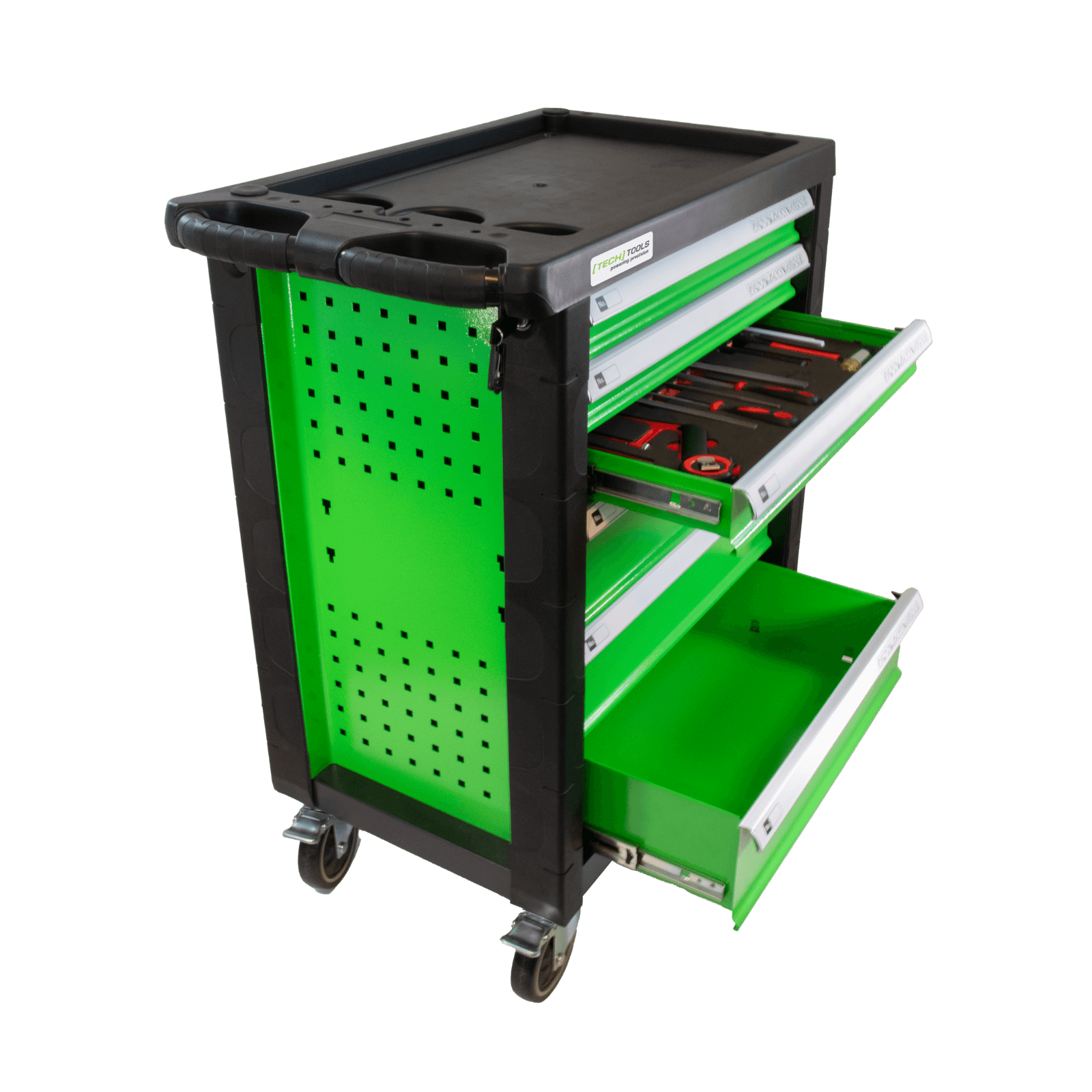 TECHTOOLS Werkzeugwagen (201-teilig) - Laden unten offen