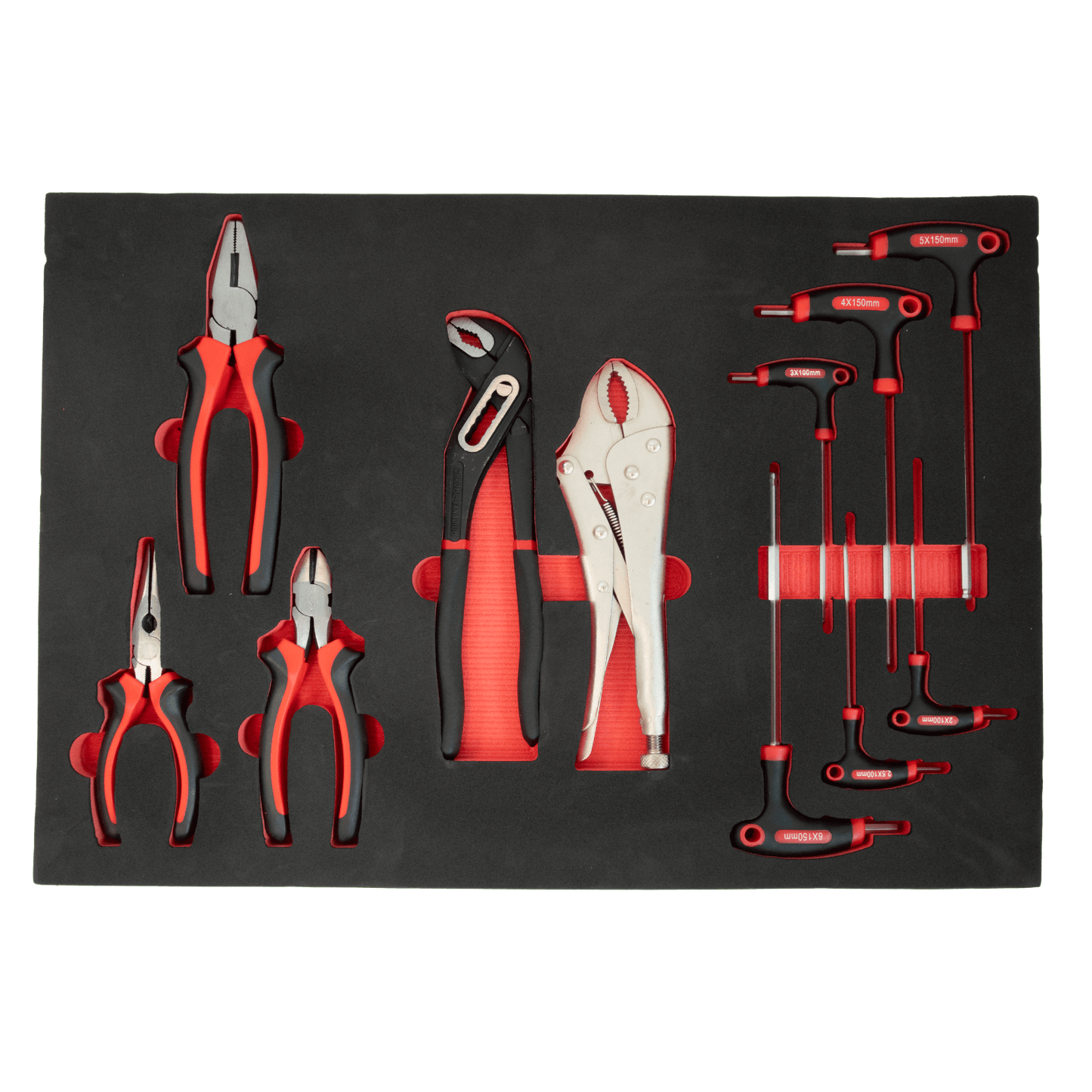 TECHTOOLS Werkzeugwagen (201-teilig) - Zangen