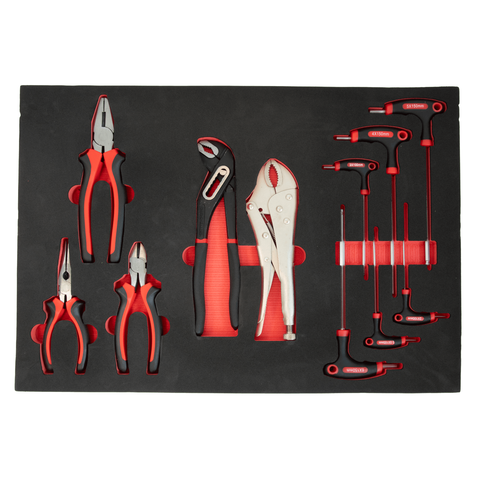 TECHTOOLS Werkzeugwagen (201-teilig) - Zangen