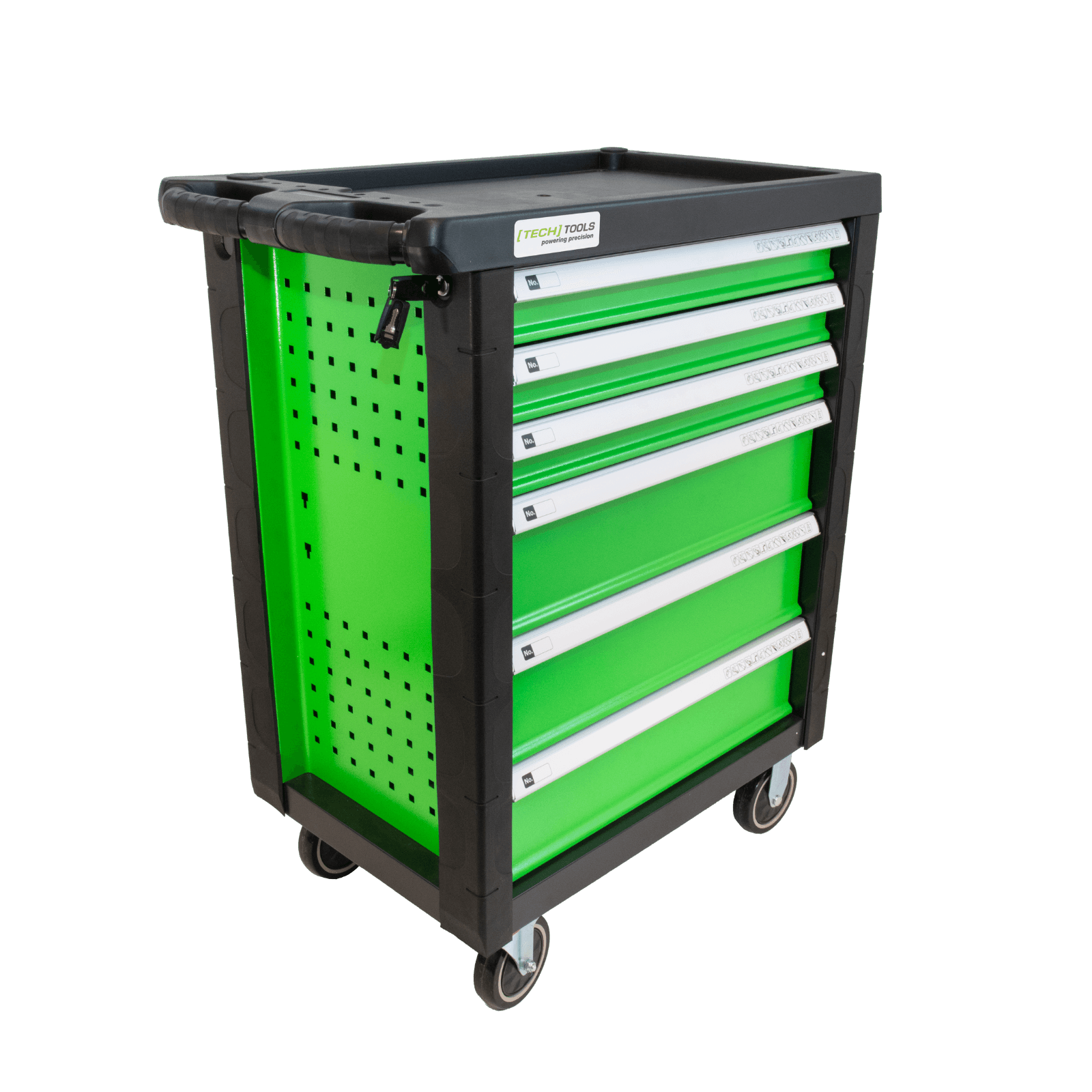 TECHTOOLS Werkzeugwagen (201-teilig) Vorderseite geschlossen