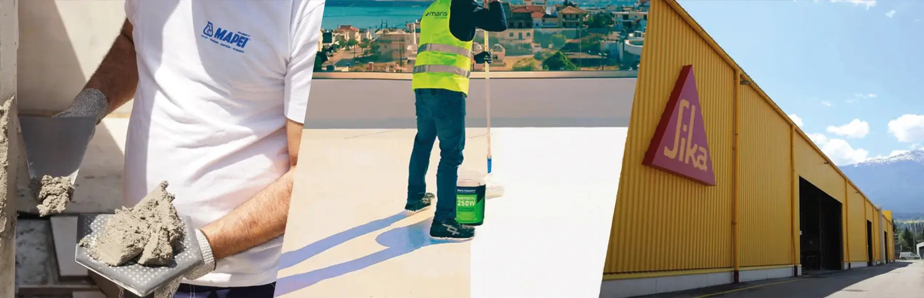 Entdecke das Bauchemie-Sortiment von MAPEI, SIKA, MARIS SAINT-GOBAIN, DISBON, ST-PROFILE & TECHPUR